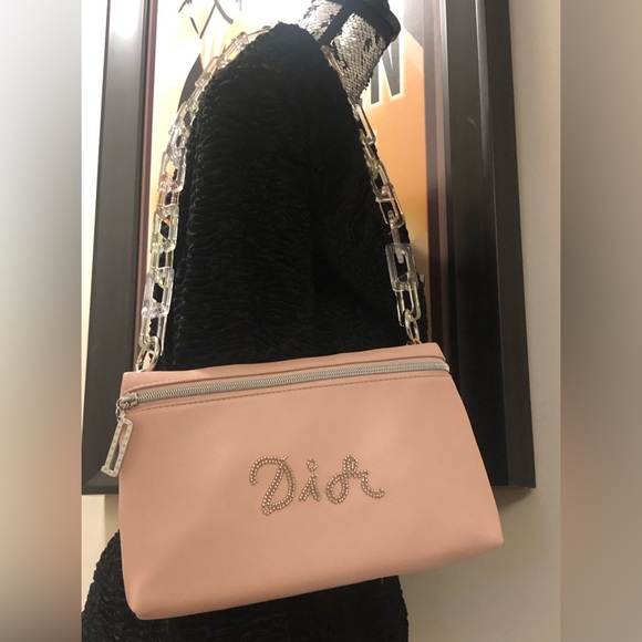 Authentic DIOR Pink Restyled /Redesigned Shoulder bag, Handbag (Cosmetic Case) - Picture 5 of 15